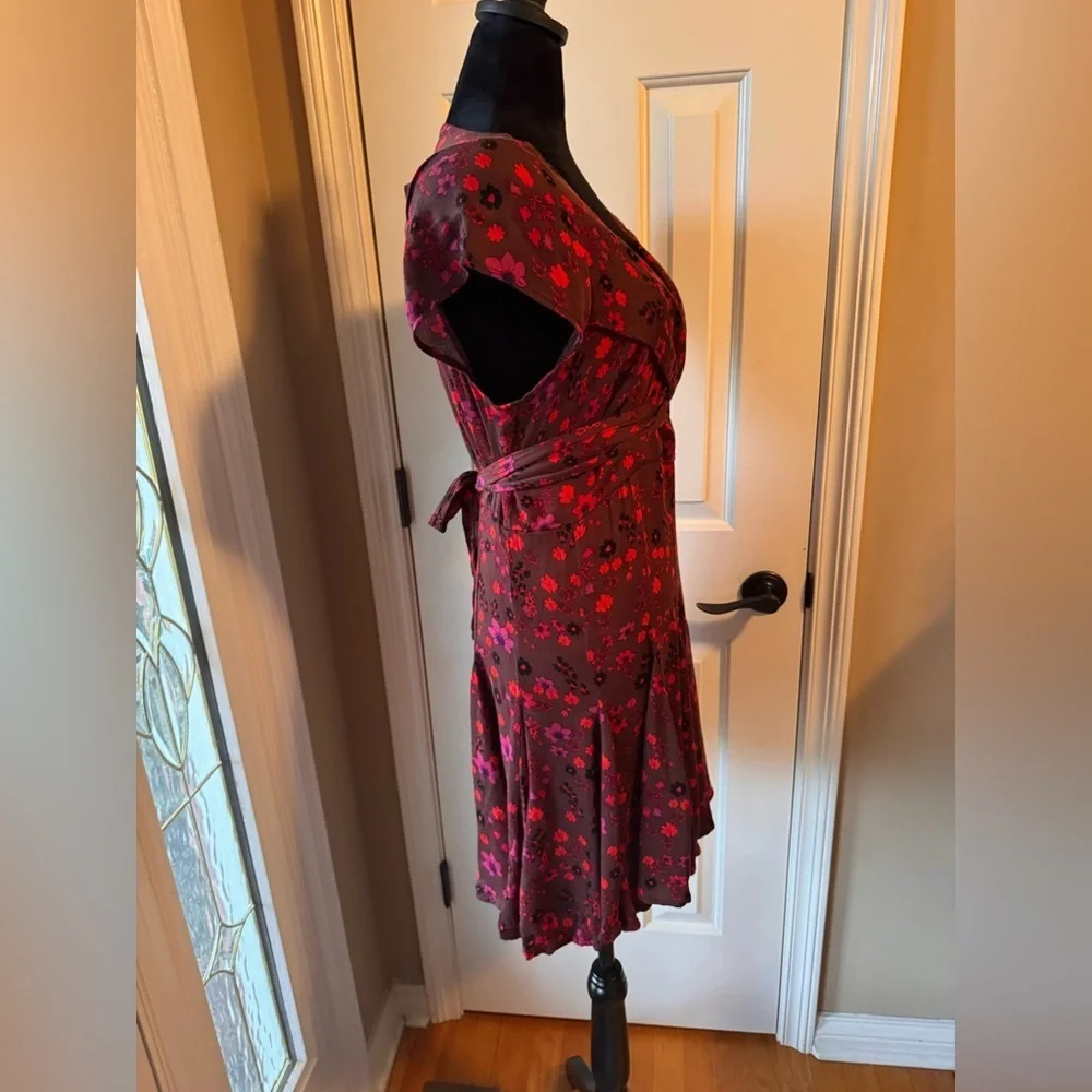 Free People-It Takes Two Floral Wrap Backless Dress - Picture 7 of 11